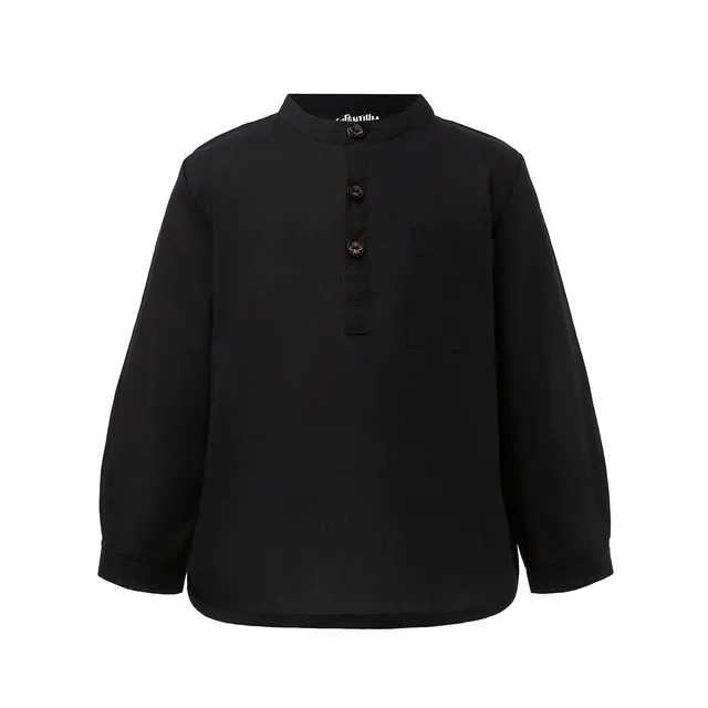 Infantium Victoria Utility Pocket Hemd Schwarz Baumwolle