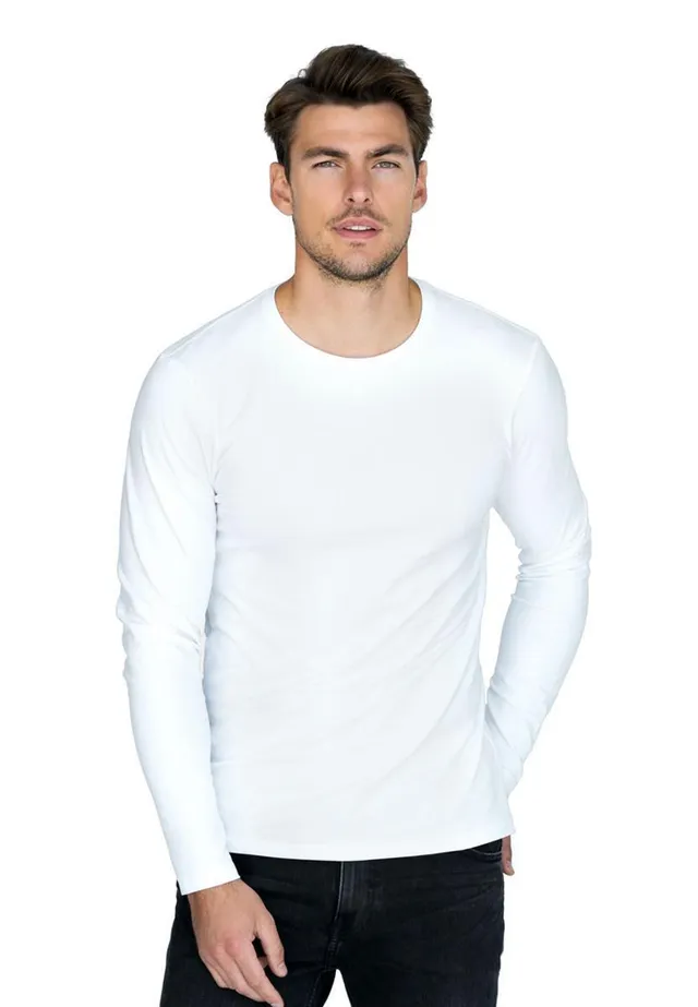 Bread & Boxers Men Long Sleeve Shirt Bio white