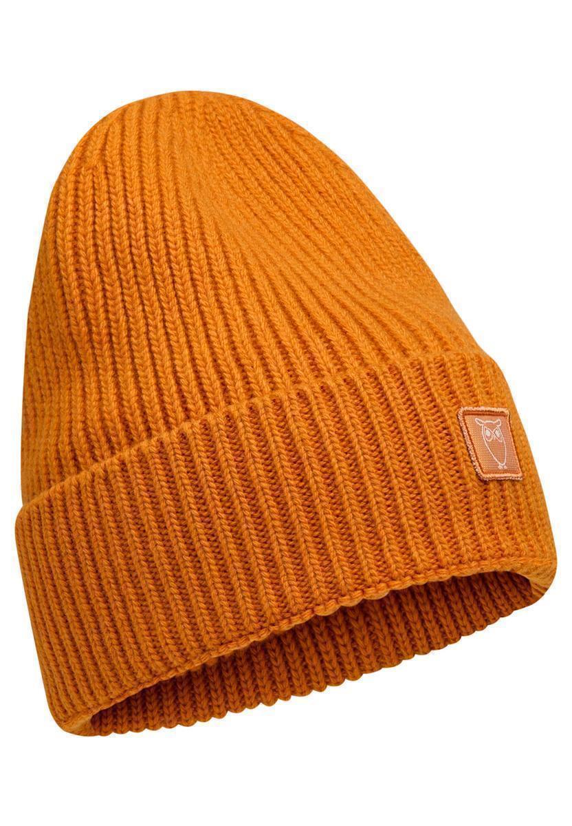 Marlowe Nature Organic Wool Rib Beanie Mütze black Bio-Wolle