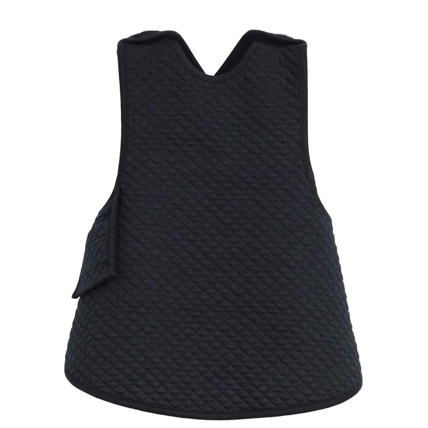 Infantium Victoria Baby Bib Vest Latz Schwarz Baumwolle