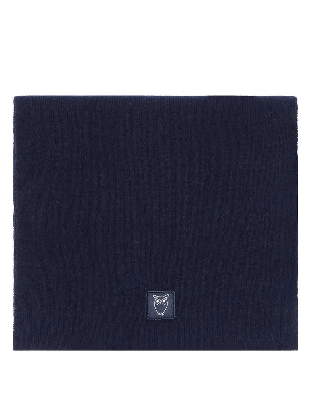 Marlowe Nature Rib Knit Wool Scarf Schal Lammwolle black jet