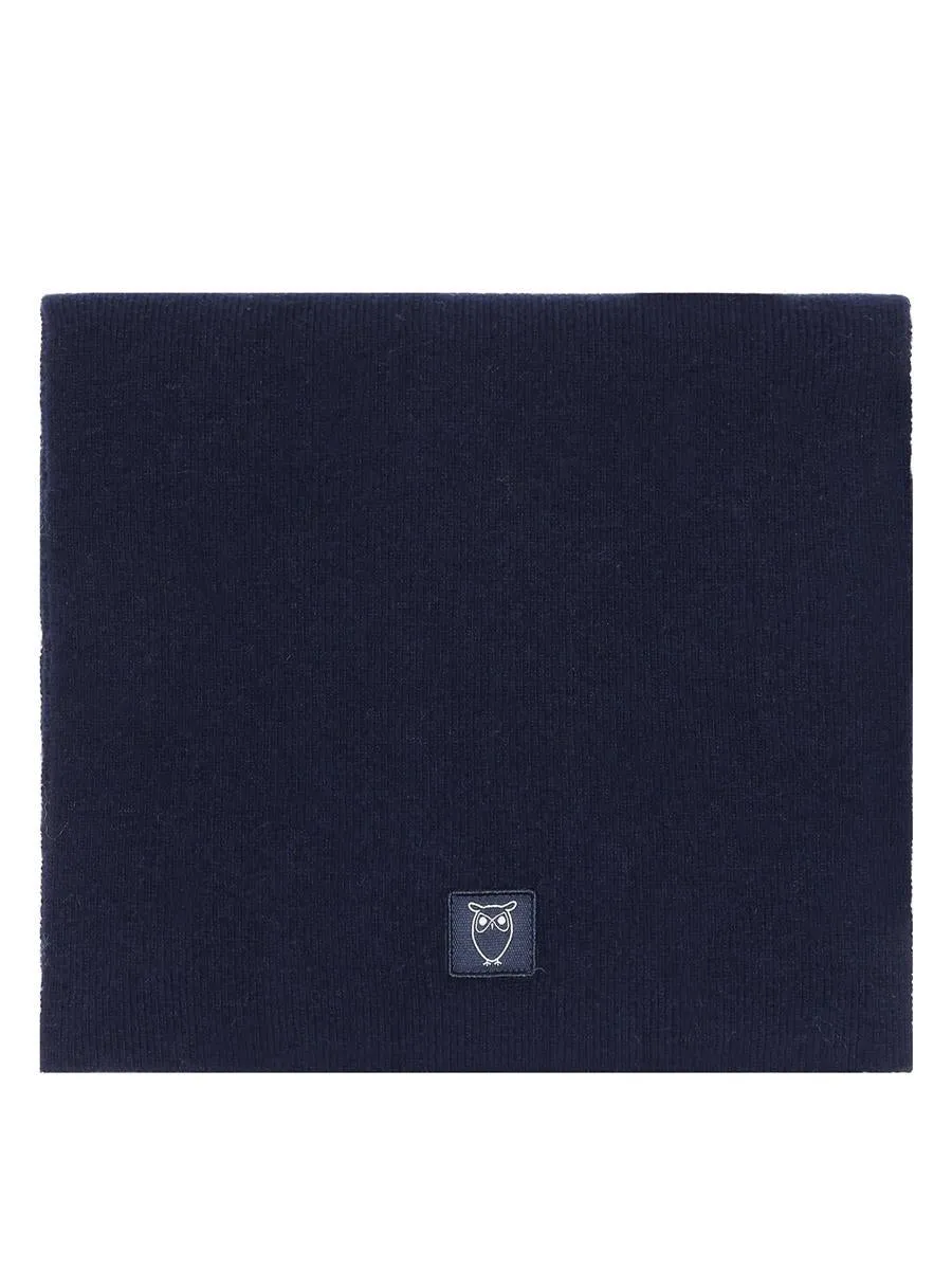Marlowe Nature Rib Knit Wool Scarf Schal Lammwolle black jet