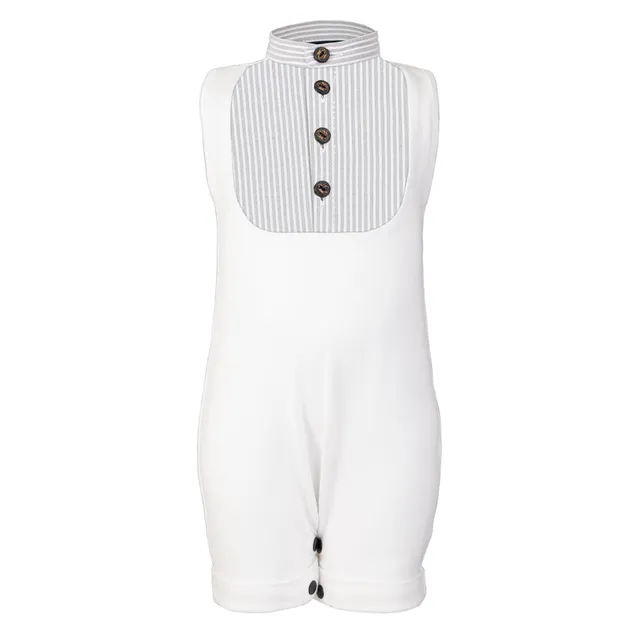 Infantium Victoria Baby Playsuit Strampler Weiß Gr 68-92