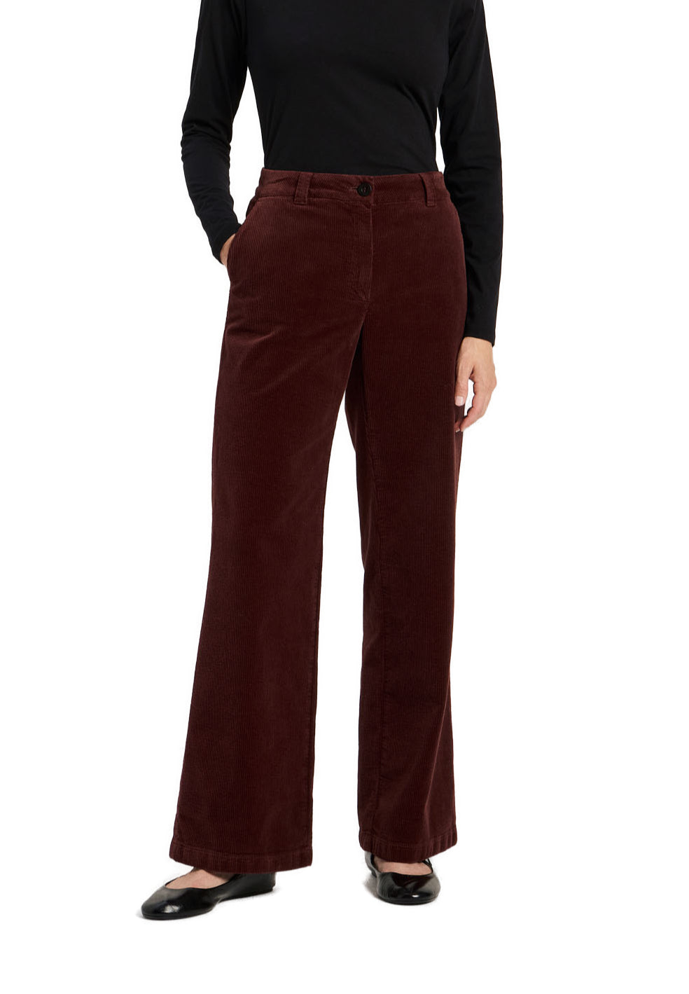 marlowe nature Kord Marlenehose Cordhose bitter chocolate Bio