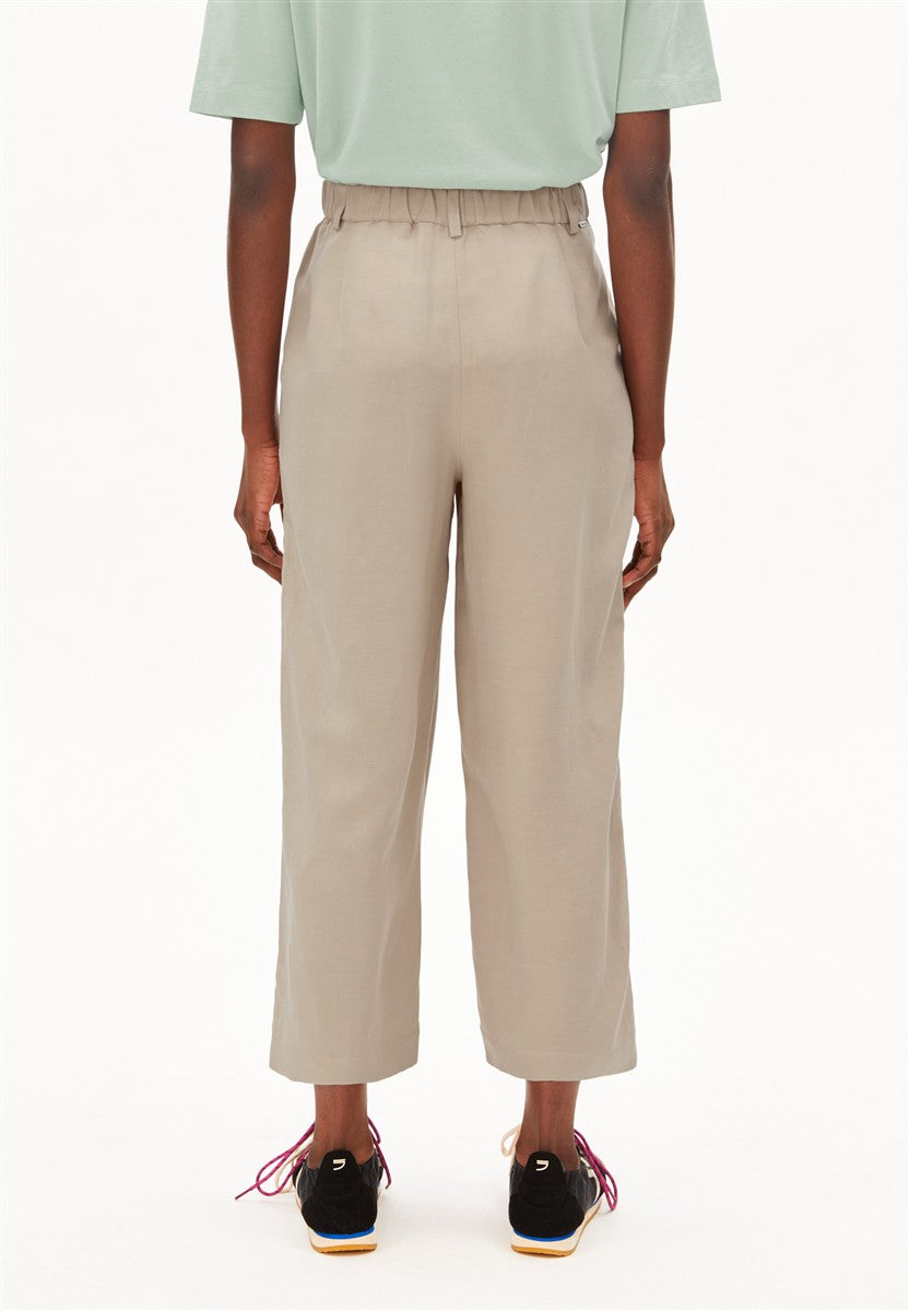 Armedangels Caarunus Lino Hose sandstone weites Leinen