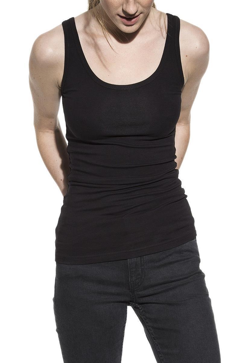 marlowe nature Women Tank Top schwarz Bio-Baumwolle Gr. M