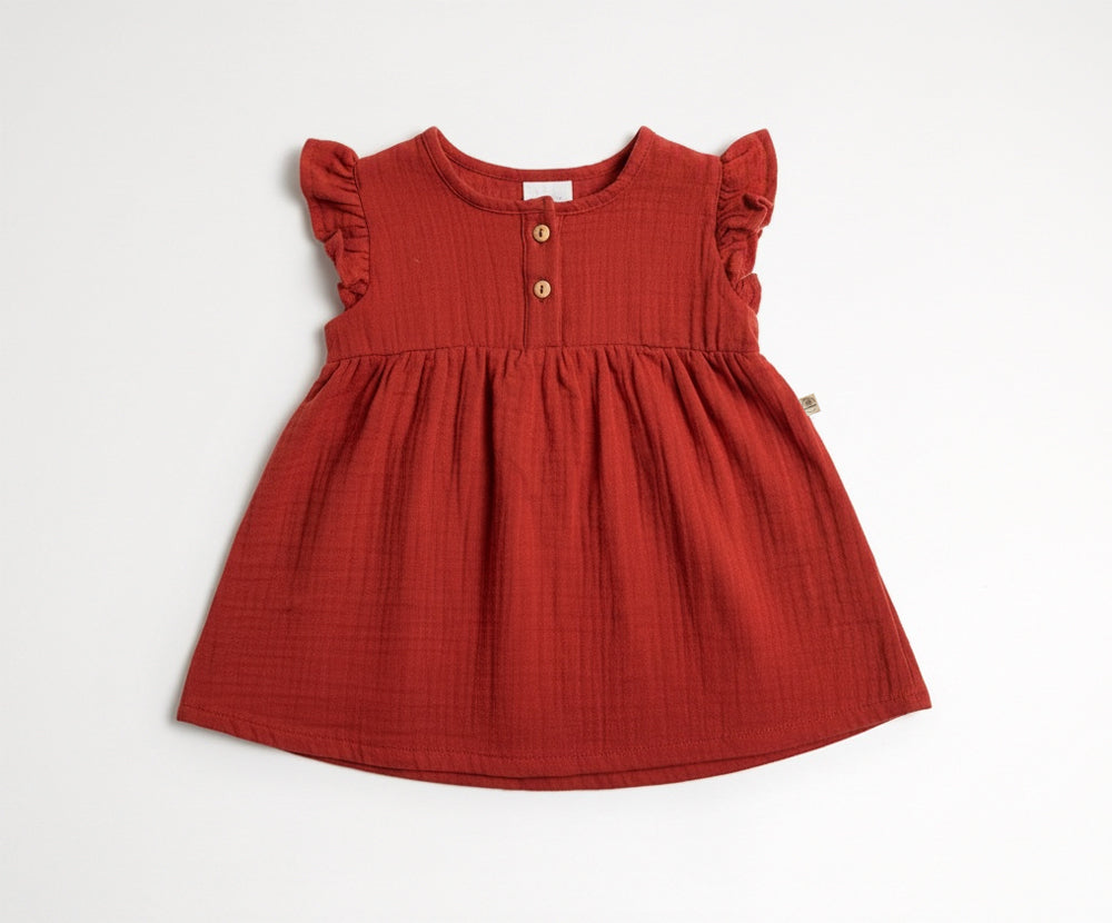 Naturkind Musselin Tunika Baby Tunika Navy 62/68 GOTS