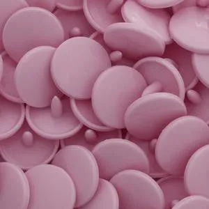 Kam Snaps B18 Pastel Pink Druckknöpfe 12,5mm extra lang 50 Sets