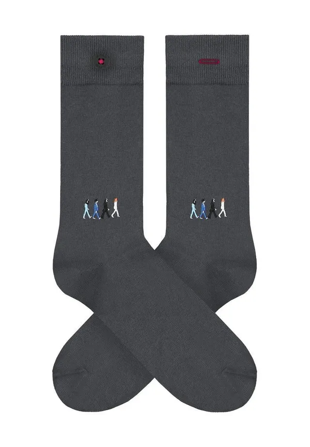marlowe nature Onno Socken Onno grey 36-40 Bio-Baumwolle Stick