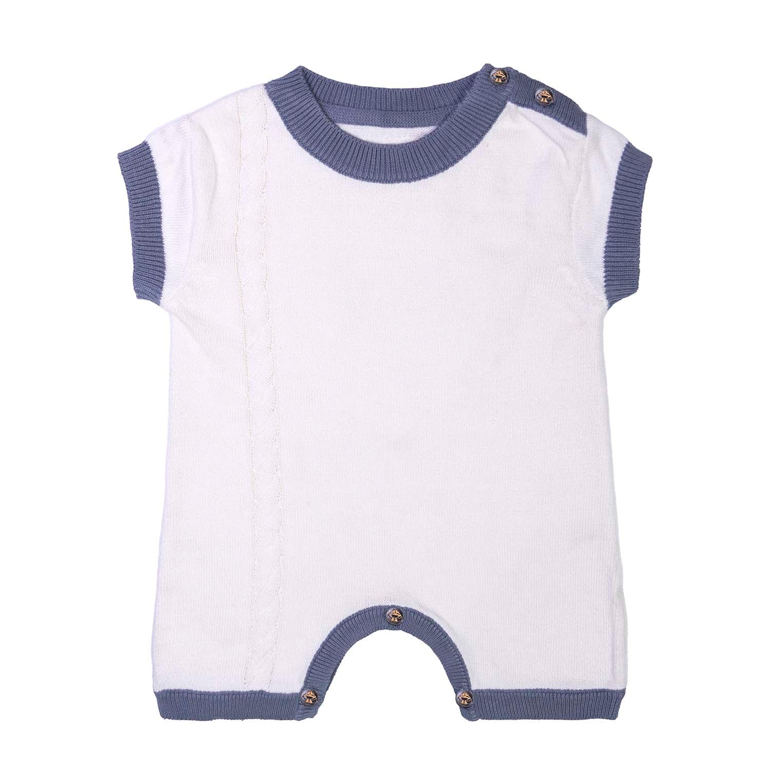 Infantium Victoria Romper Baby Bio-Weiß Gr.56-62