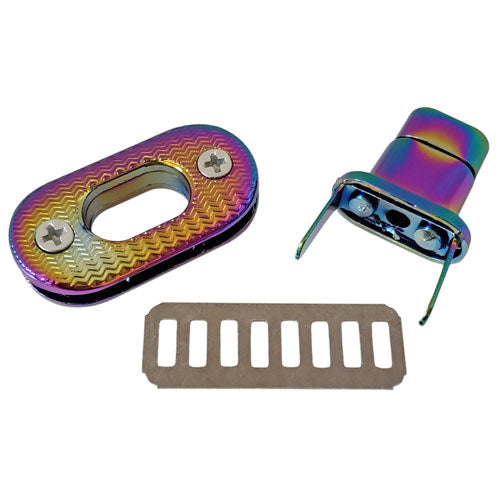 Kam Snaps Oval Turn Locks Taschenverschluss 2er Silber