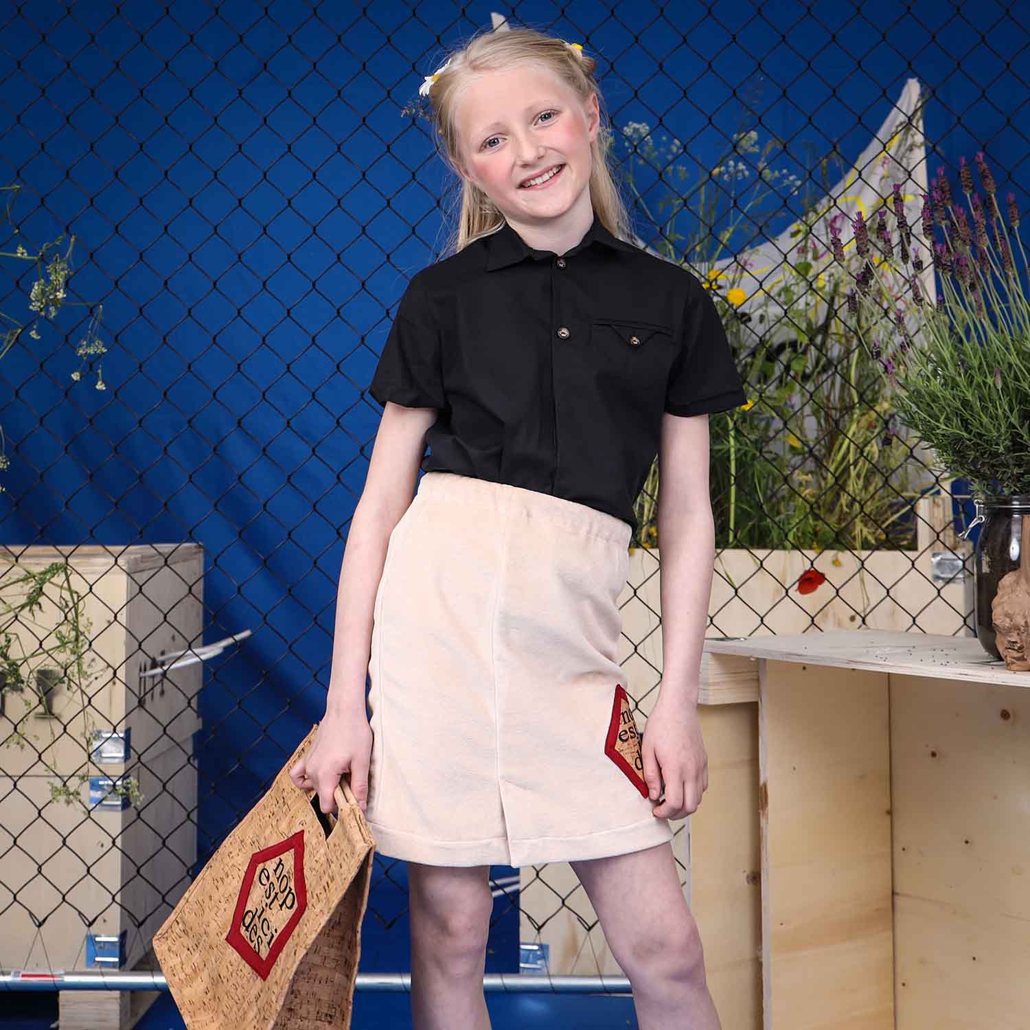 Infantium Victoria Hemdkleid Kinder schwarz Baumwolle kurzarm