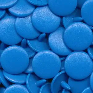 Kam Snaps Plastic Snaps Druckknöpfe B08 Hellblau matt 50 Sets