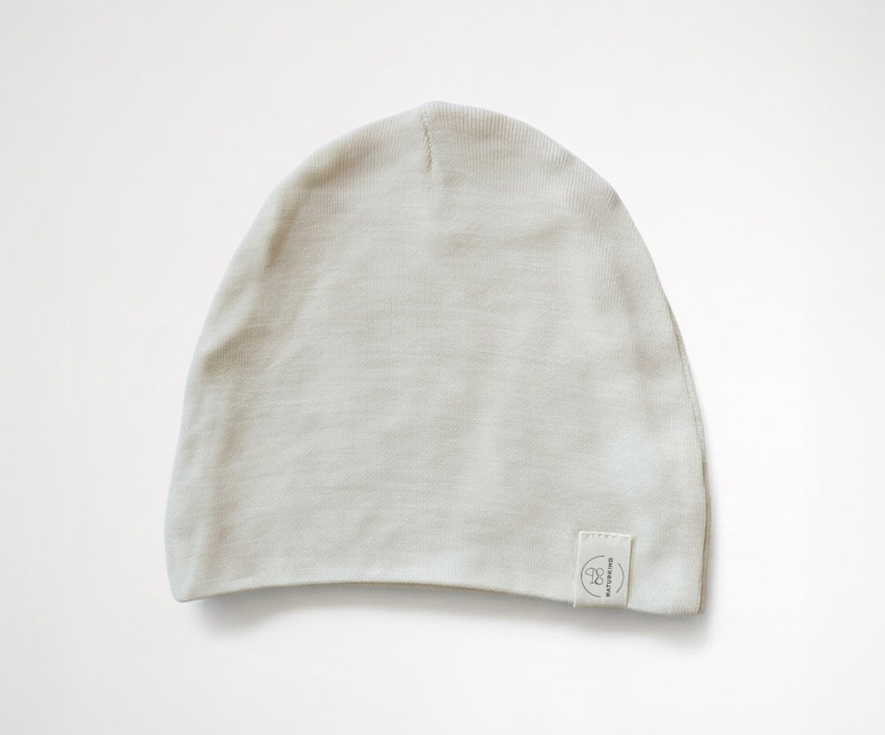 Naturkind Wolle Seide Beanie Jade One Size GOTS