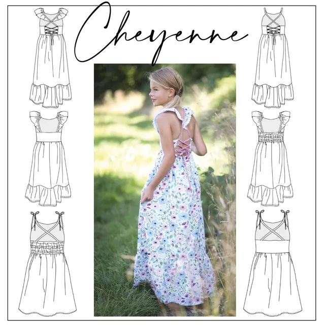 Moeve Design Kleid Cheyenne 86-158 Schnittmuster Mädchen