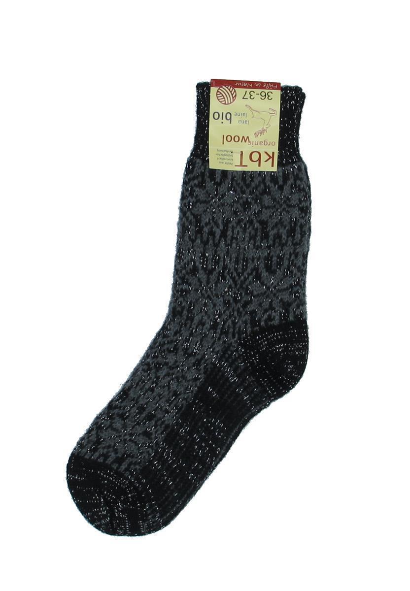 Marlowe Nature Norweger Sternemuster Wollsocken blau/grau