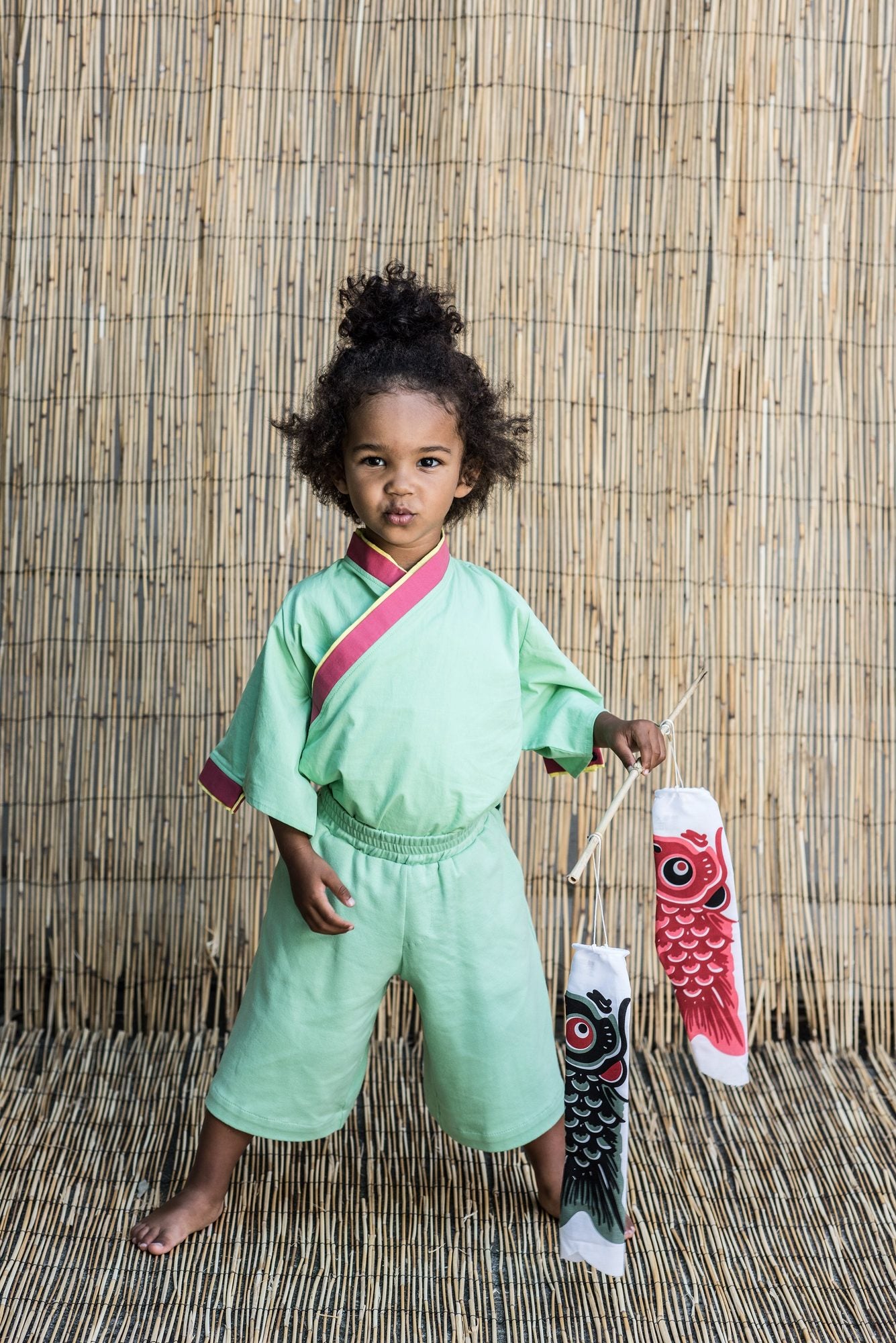 Infantium Victoria Kimono Body Baby Grün Mint 80 Baumwolle