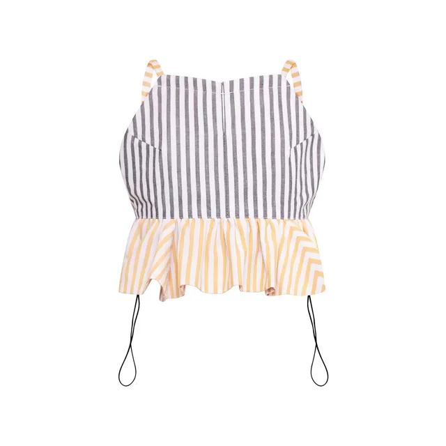 Infantium Victoria Striped Crop Top gestreift Bio-Baumwolle