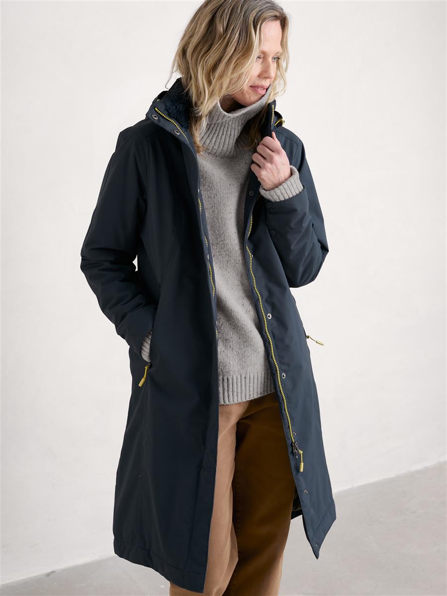 Marlowe Nature Janelle Coat Mantel recycelt squid ink