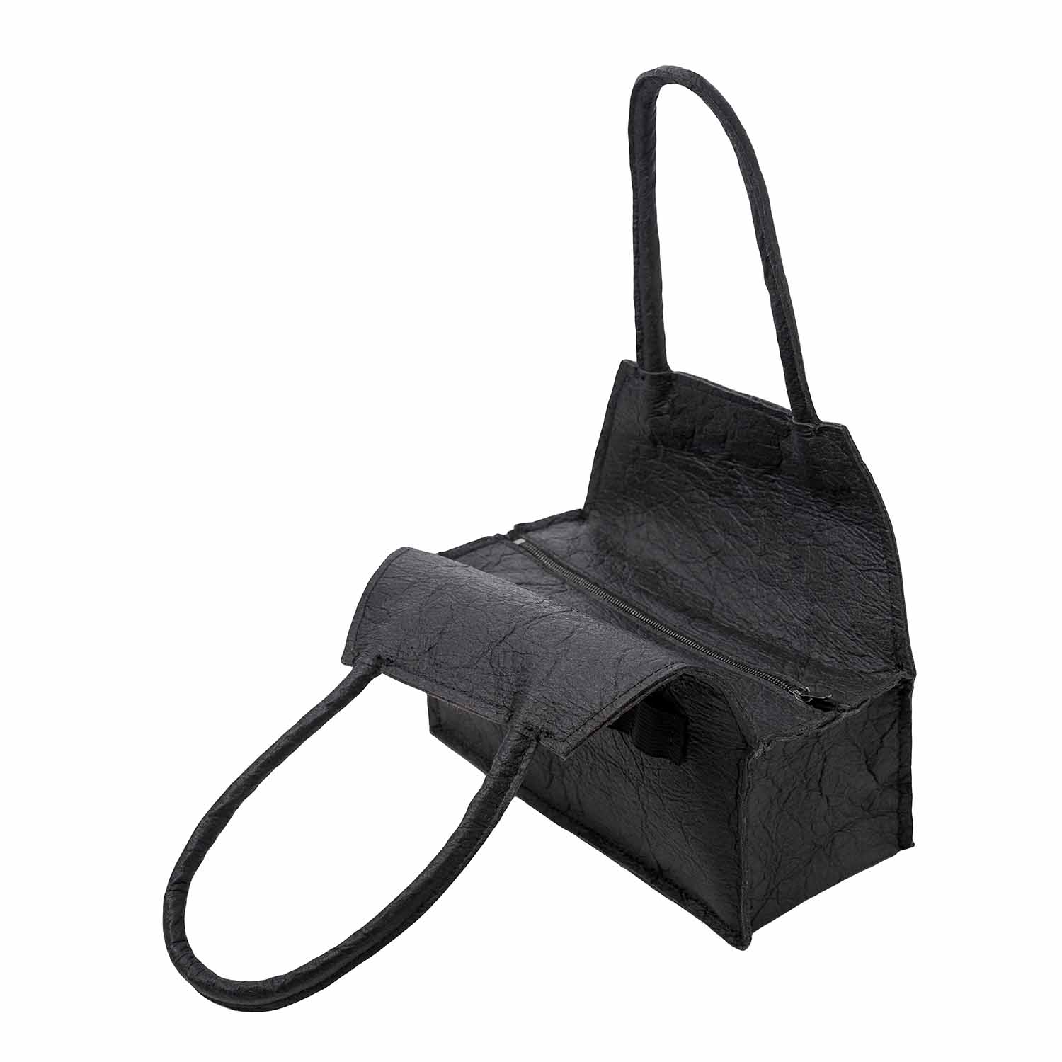 Infantium Victoria Accessories Pinatex Handtasche Schwarz vegan