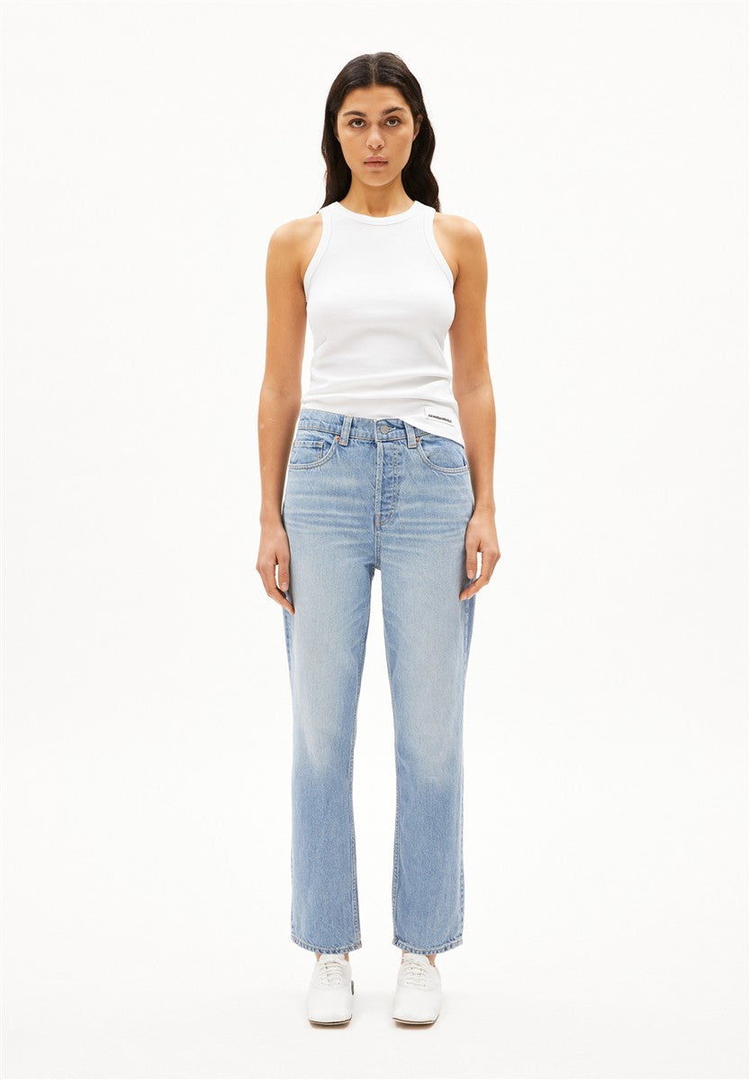 marlowe nature Aaikala High Straight Jean andromedar Baumwolle