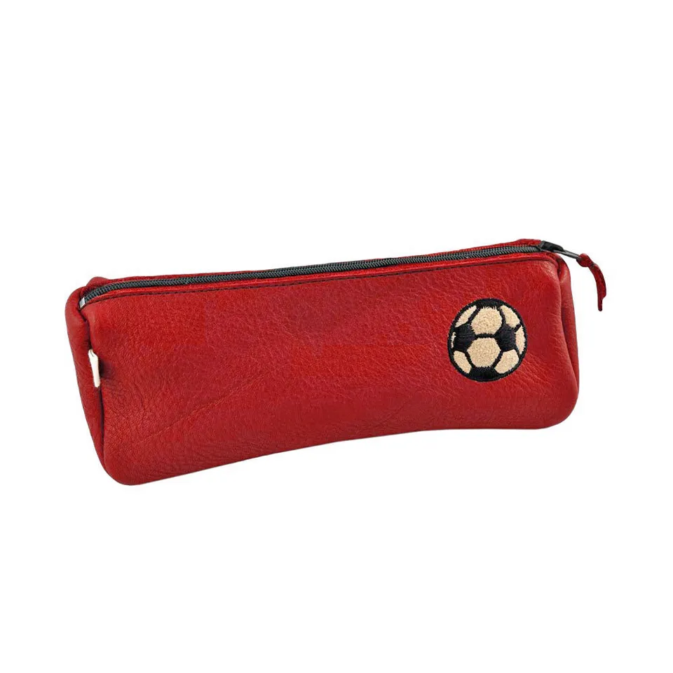 Pantolinos Federtasche Fußball Federmäppchen Leder Waikiki