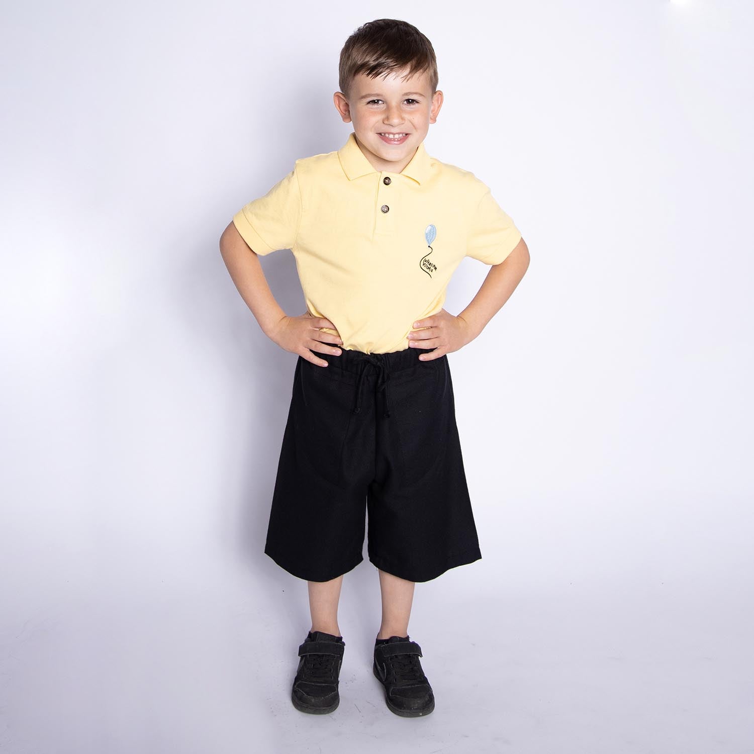 Infantium Victoria Waffle Shorts Kinder Bermuda Schwarz