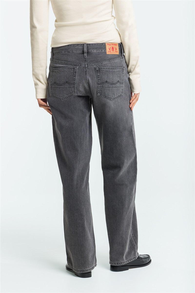 Marlowe Nature Joan Jeans pony black Bio-Baumwolle weit