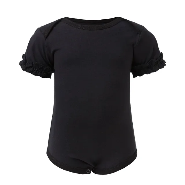 Infantium Victoria Baby Girl Onesie Lace Trim Body schwarz Spitze