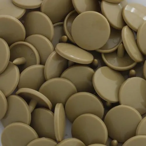 Kam Snaps Plastic Snaps B42 Druckknöpfe beige lang 50 Sets