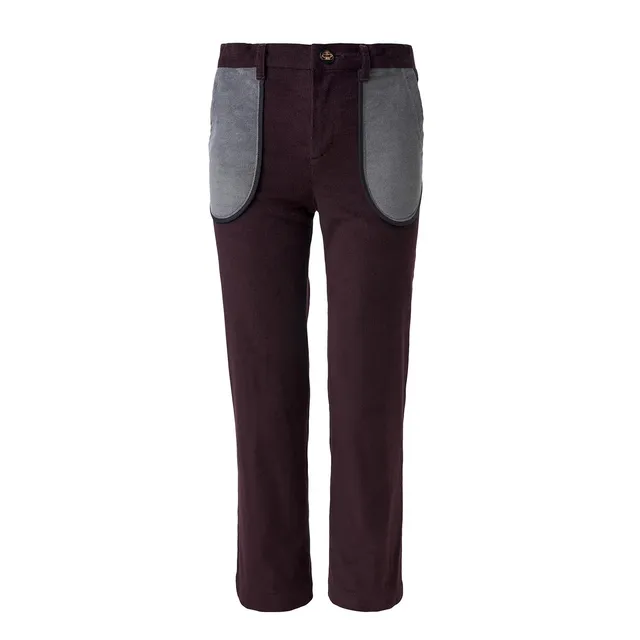 Infantium Victoria Velour Pants Samthose Bordeaux Baumwolle