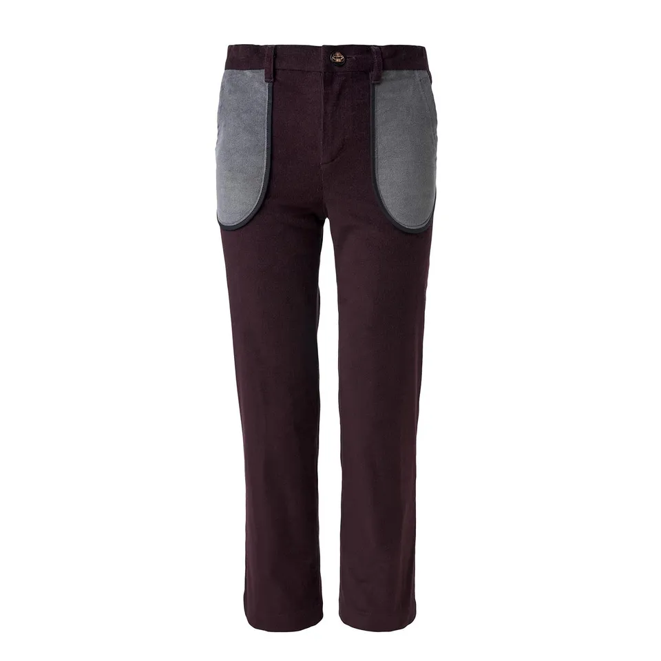 Infantium Victoria Velour Pants Samthose Bordeaux Baumwolle