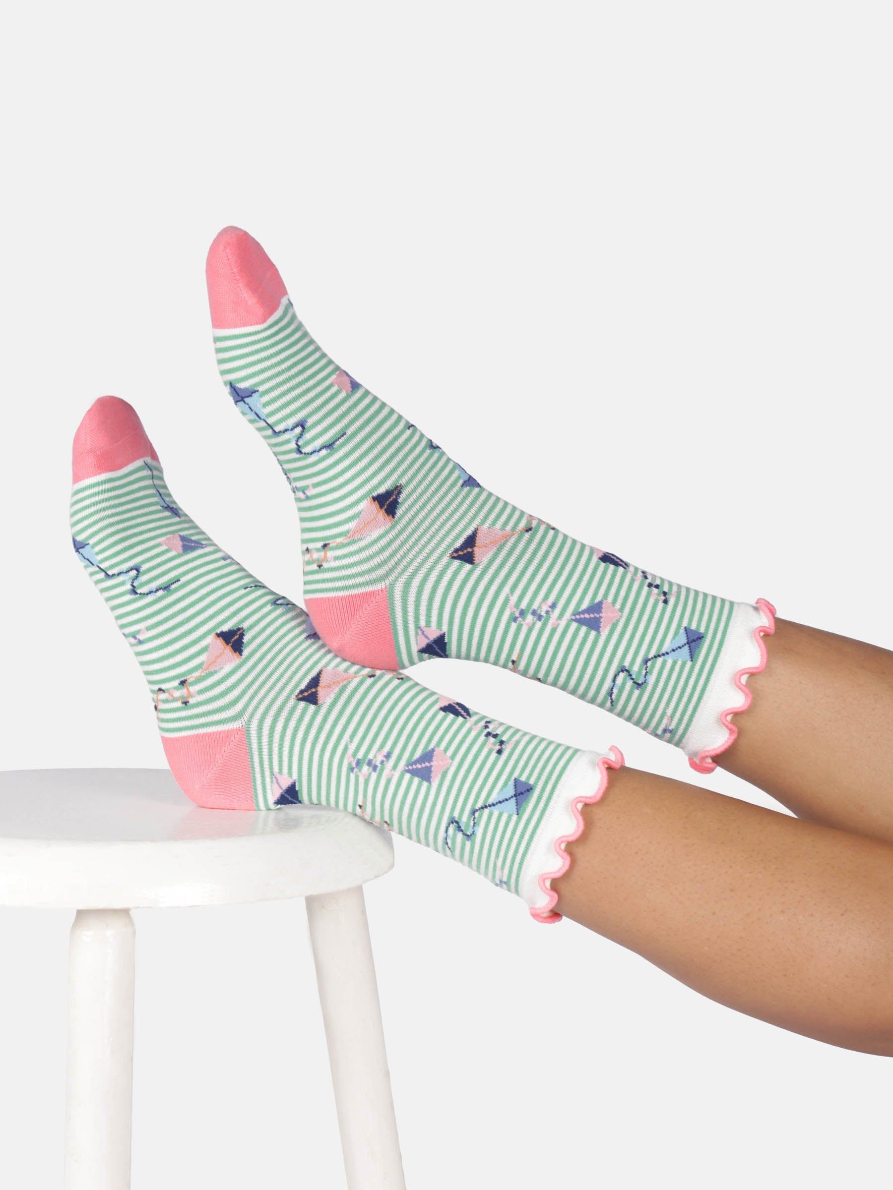 marlowe nature Flying Kites Bamboo Socken mint green