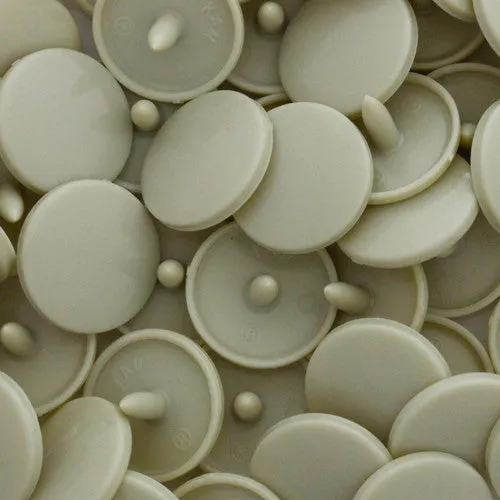 Kam Snaps Plastic Snaps B23 Druckknöpfe Beige 1000 Sets glänzend