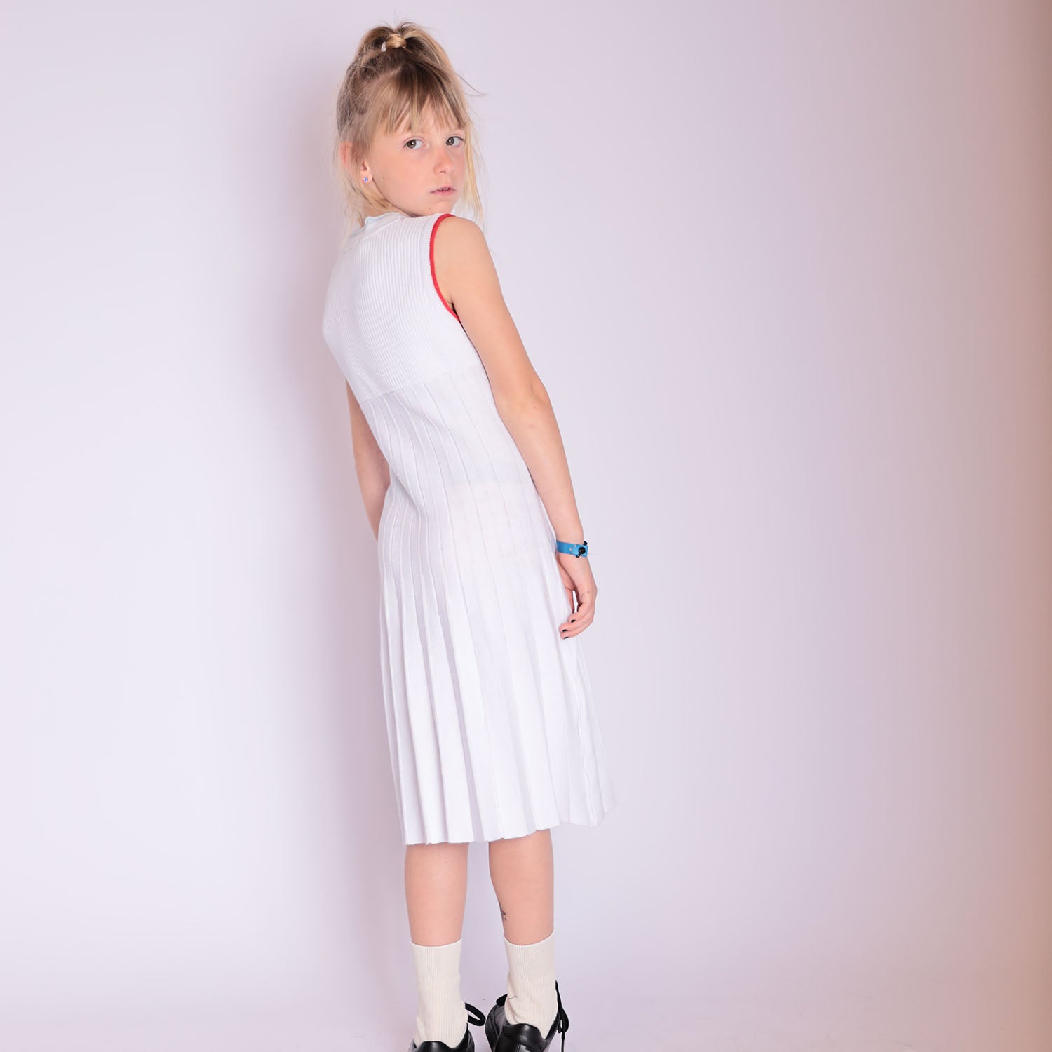 Infantium Victoria Tennis Mädchenkleid Bio-Baumwolle Weiß
