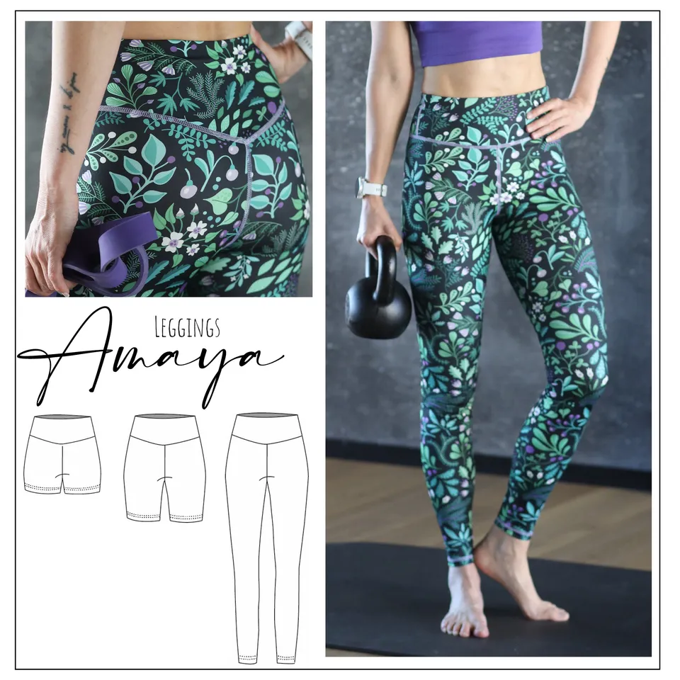 Moeve Design Leggings Amaya Gr. 32-52 Schnittmuster High-Waist