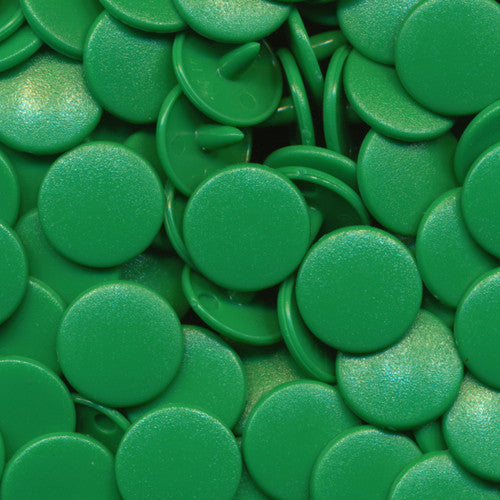 Kam Snaps Plastic Snaps B51 Druckknöpfe Kelly Green 50 Sets matt