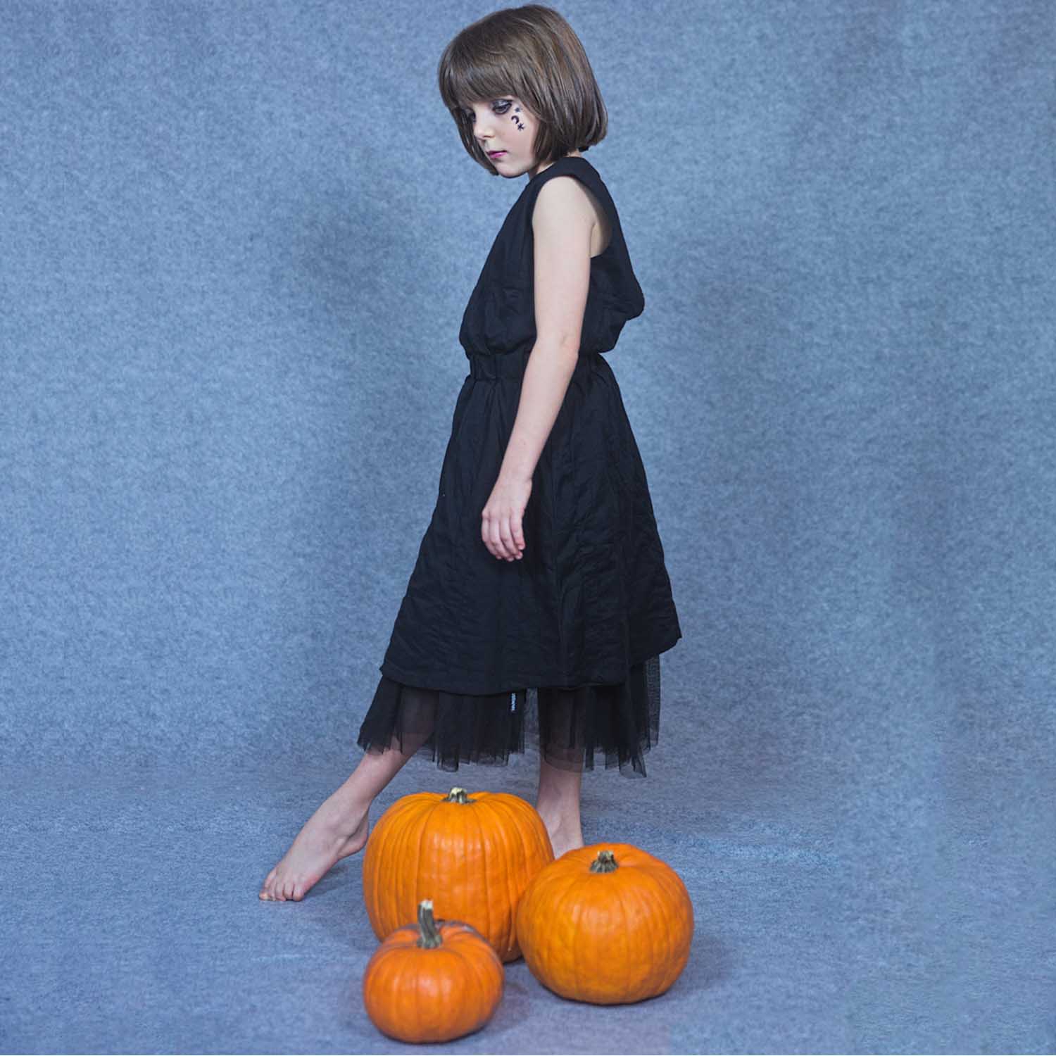 Infantium Victoria Kleid schwarz Baumwoll-Voile Gr 92