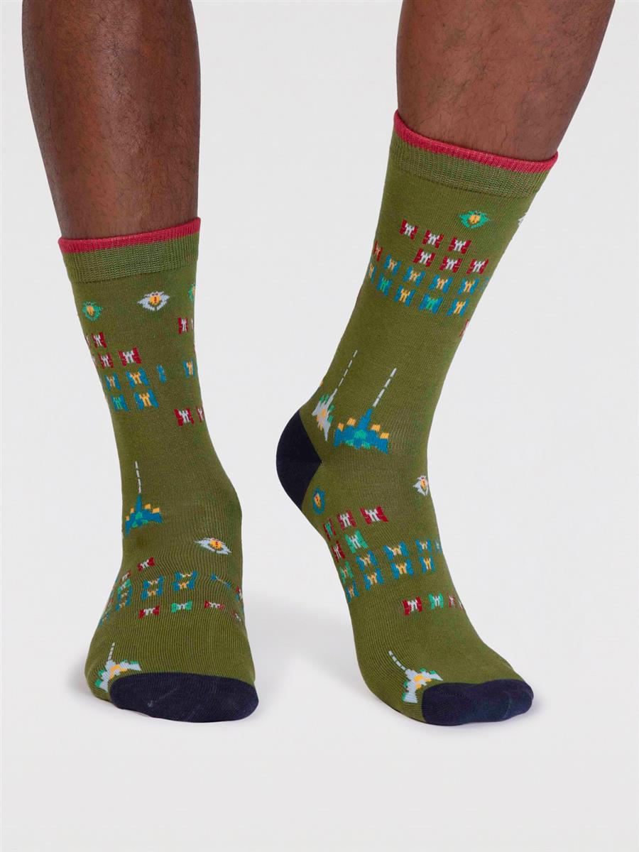 Thought Lucas Bamboo Arcade Socken Grey Marle 41-46