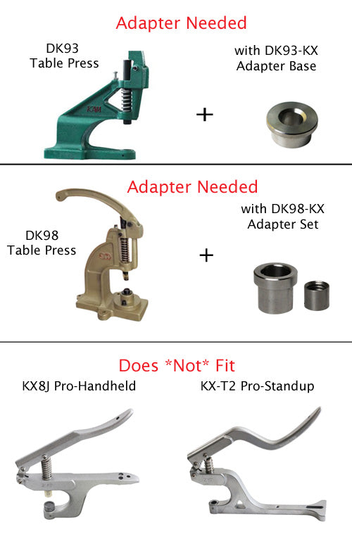 Kam Snaps Tools KX Pressplatte Tischpresse 75mm
