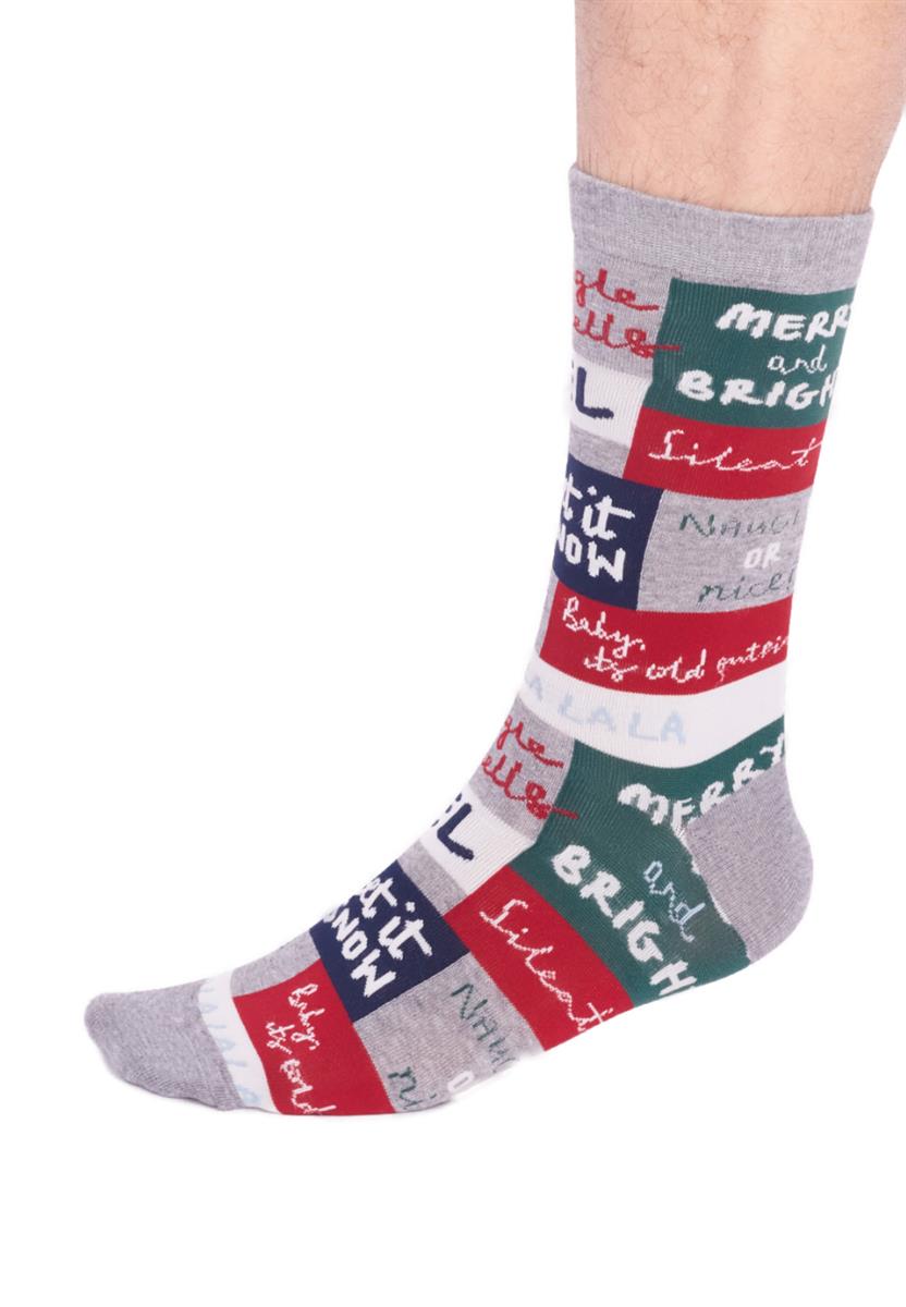marlowe nature Caleb Christmas Socken bright red Bio 41-46