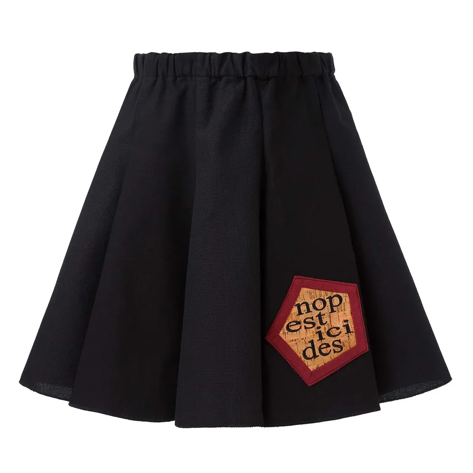 Infantium Victoria Black Circle Skirt Kinderrock schwarz Twill