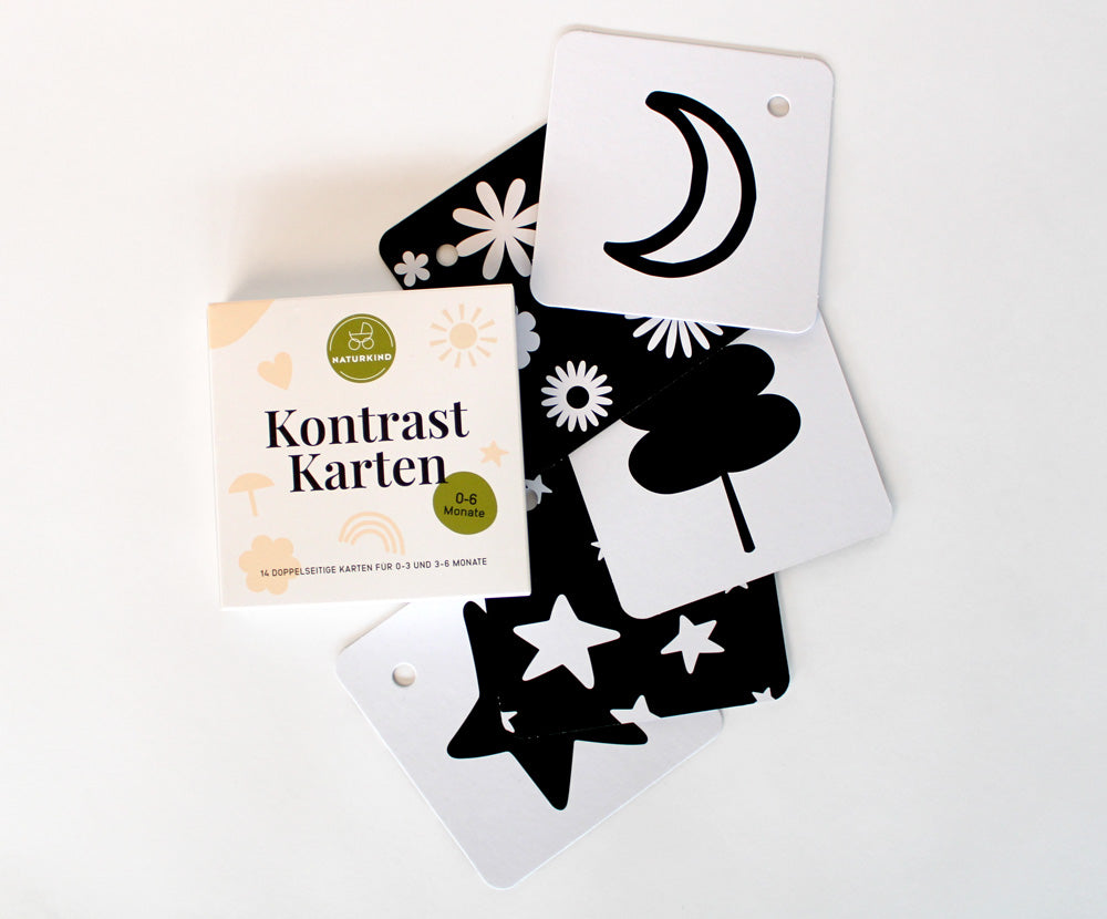 Naturkind Contrast Cards Baby 14 Karten 28 Motive