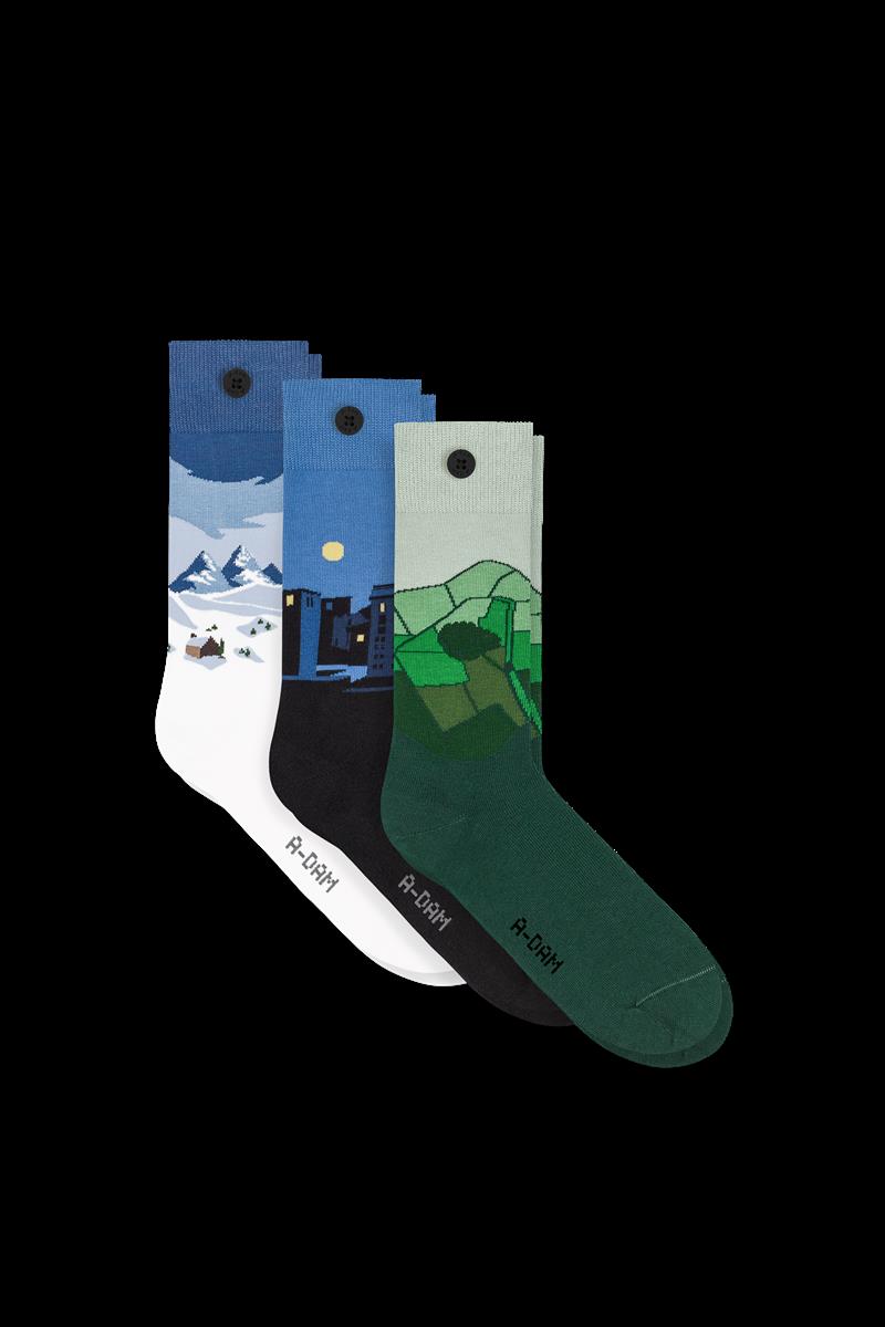 A-dam Weekend Escape Socken 3 Paar 36-40