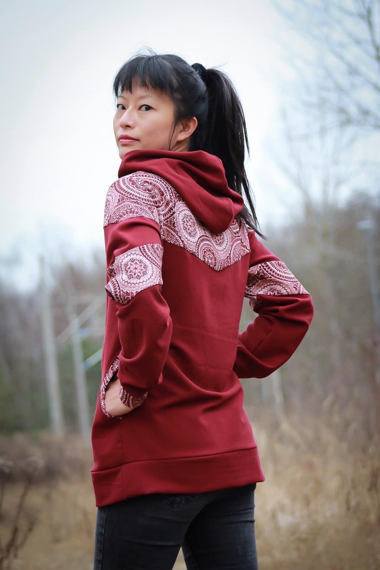Schnittrebell Papierschnitte Soukie Hoodie Schnittmuster Gr.34-54