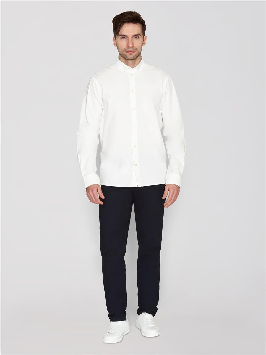 Marlowe Nature Harald Small Owl Oxford Hemd bright white M