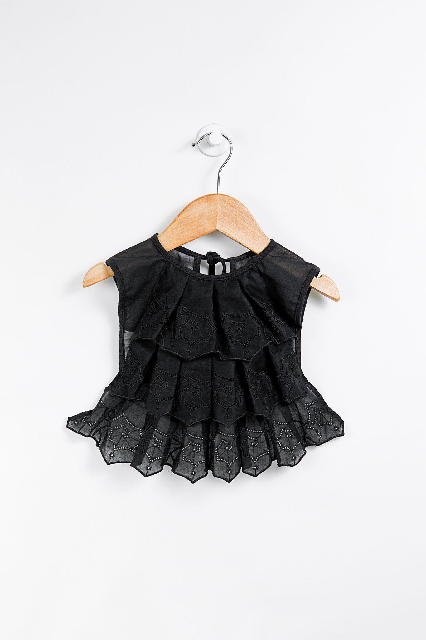 Infantium Victoria Spiderweb Lace Bib Latz schwarz Spitze