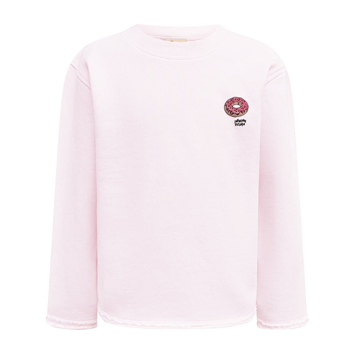 Infantium Victoria Sweatshirt rosa Donut Bio-Baumwolle GOTS