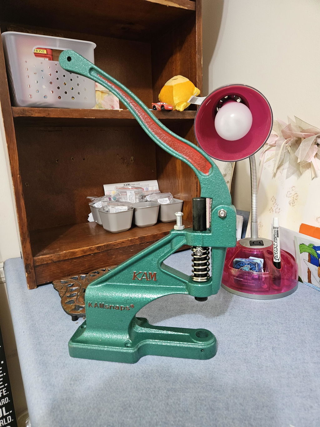 Kam Snaps Tools DK93 Tischpresse Starterset grün mit Nieten