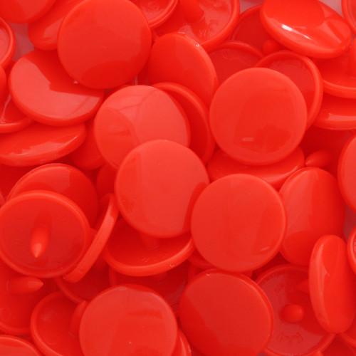 Kam Snaps Plastic Snaps B01 Druckknöpfe orangerot 50 Sets